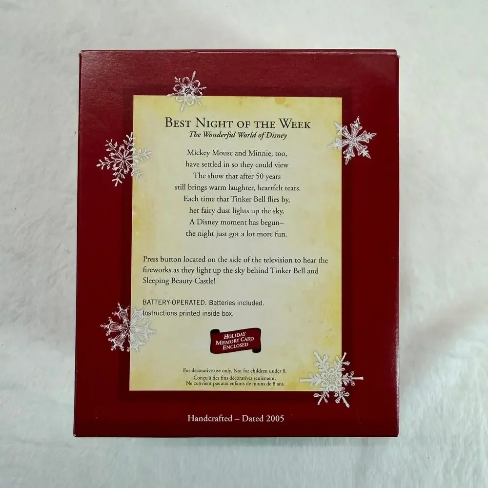 Hallmark Keepsake Ornament Mickey & Minnie Disney‎ TV Lights Sounds 2005